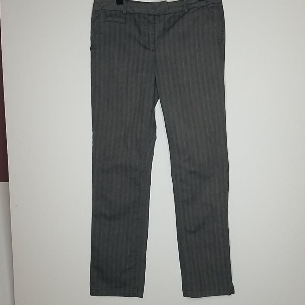 Dalia Collection pants 8 Tweed herringbone Striped dress